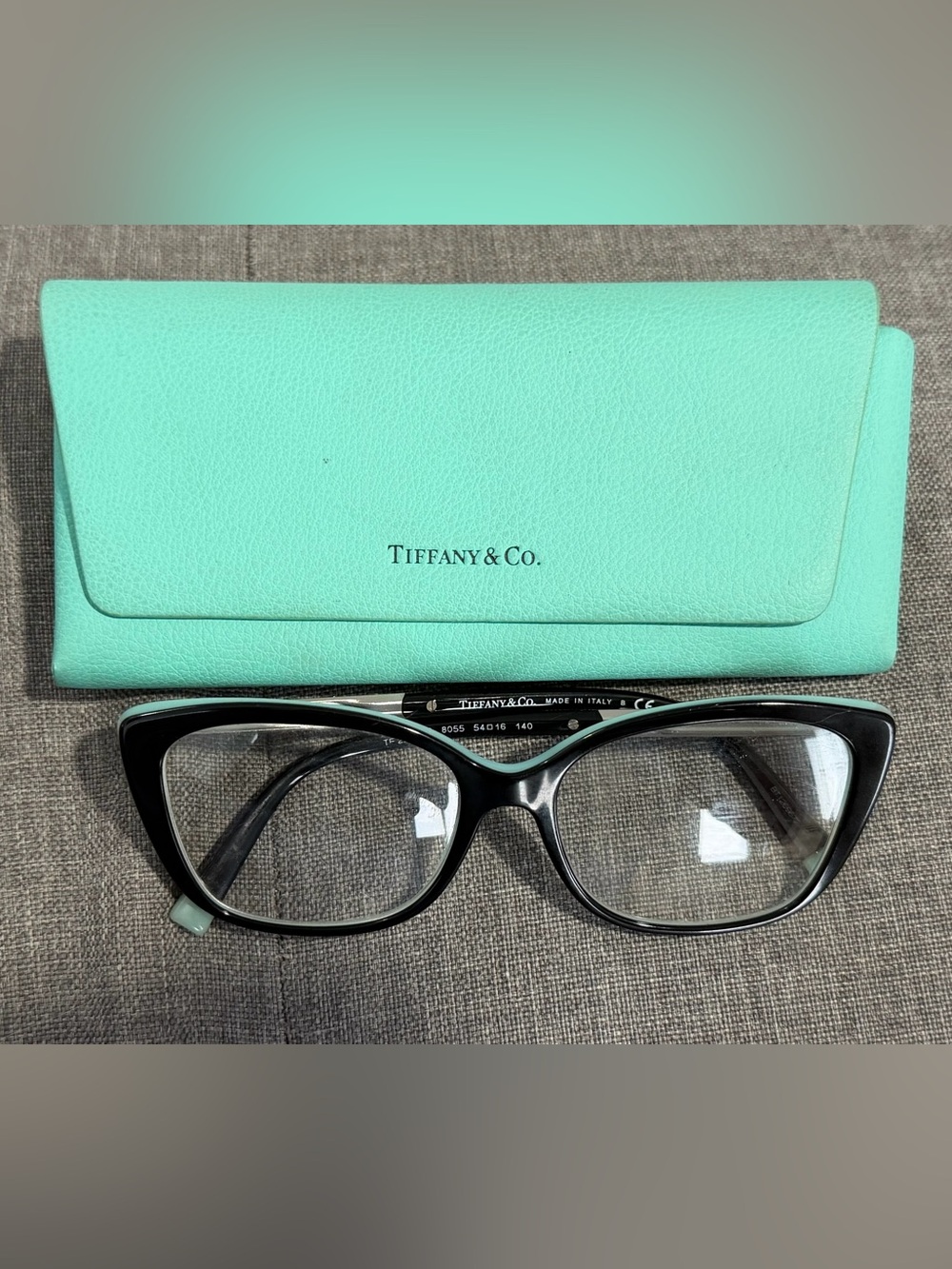 Tiffany & Co. TF 2208-B Black Women's Eyeglasses with  Tiffany Blue Case